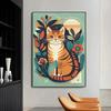 Diamond Painting Abstract Art Cubism France Cat Full Diamond Mosaic Embroidery DIY Rhinestone Cross Stitch Kit Modern Home Decor