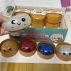 Cute Glitter Dumplings Squishy Toy With Steamer Soft Slow Resilience Toys Stress Relief Sensory Ball Sparkling Relaxation Tool