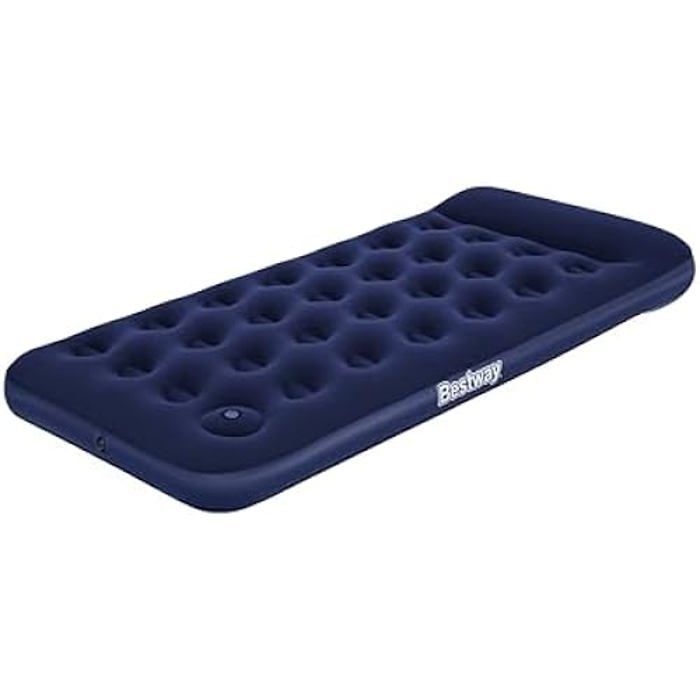 Matelas gonflable camping Bestway 1 place 1,88 m x 99 cm x 22 cm avec pompe à pied intégrée
