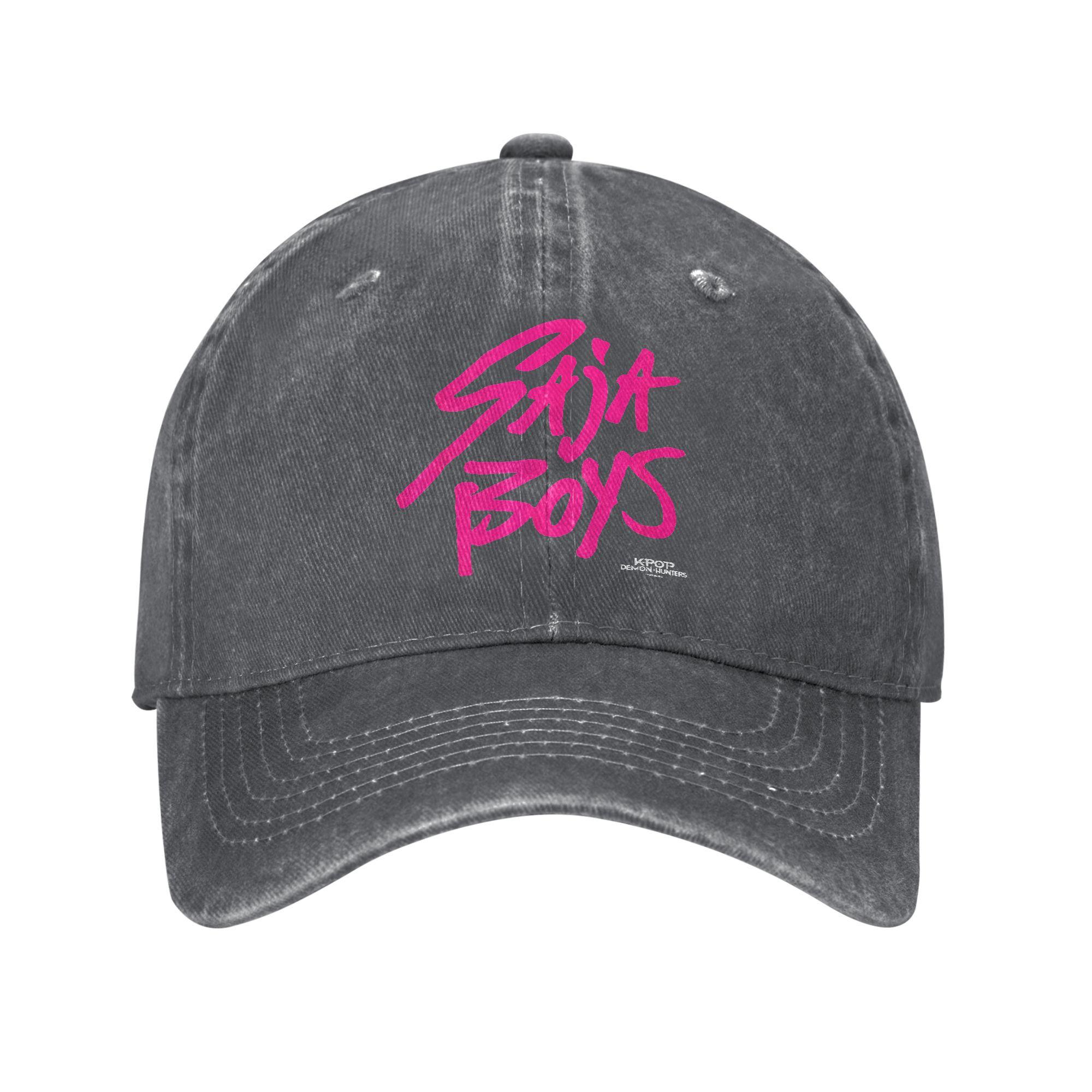 

Kpop Demons Saja Boys Unisex Hunters Baseball Caps 2025 Cartoon Distressed Denim Hats Outdoor All Seasons Travel Soft Snapback Adjustable