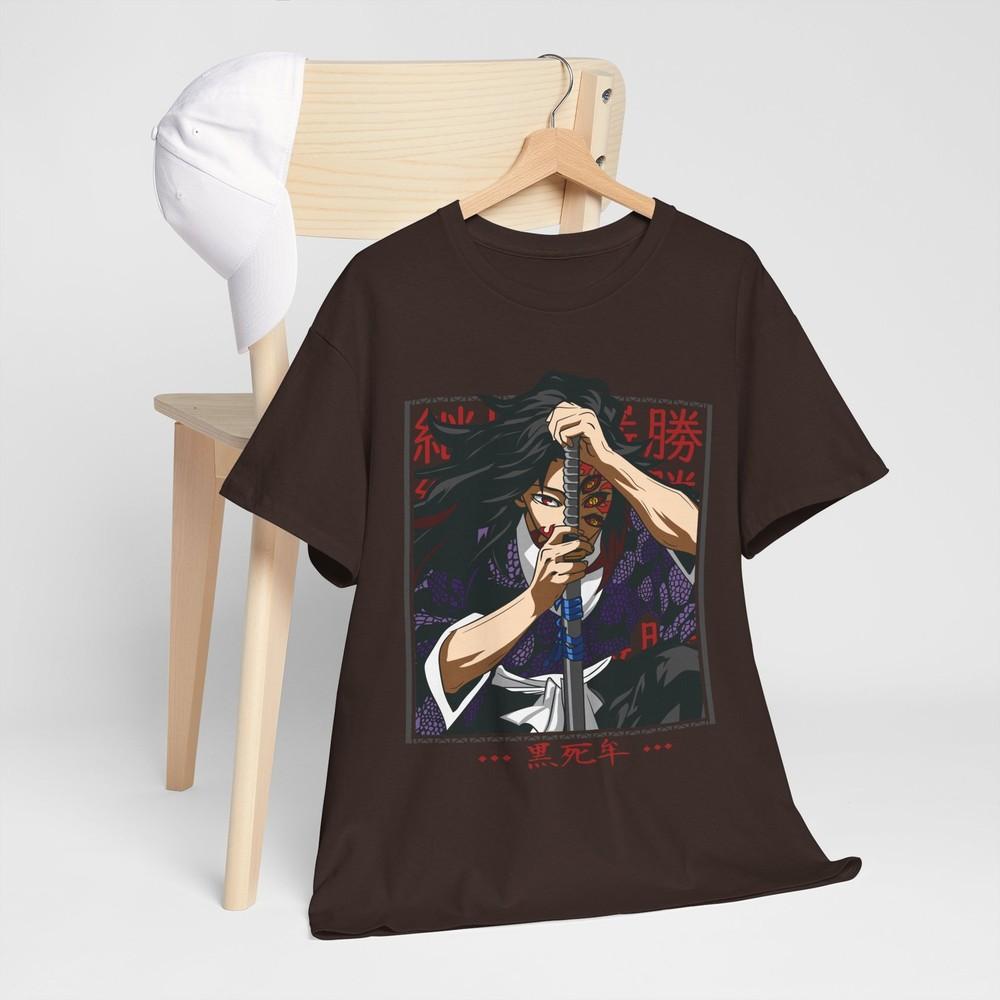 Kokushibo Tshirt Demon Slayer Kimetsu No Yaiba Anime Unisexga Black Shirt All Size