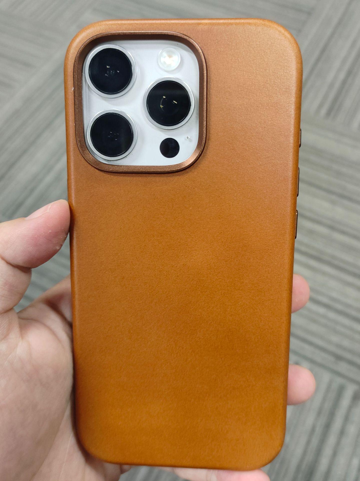 Apple iPhone 16 Premium Leather Phone Case - Scratch & Wear Resistant iPhone 16 Pro Max with Camera Button, PU Leather