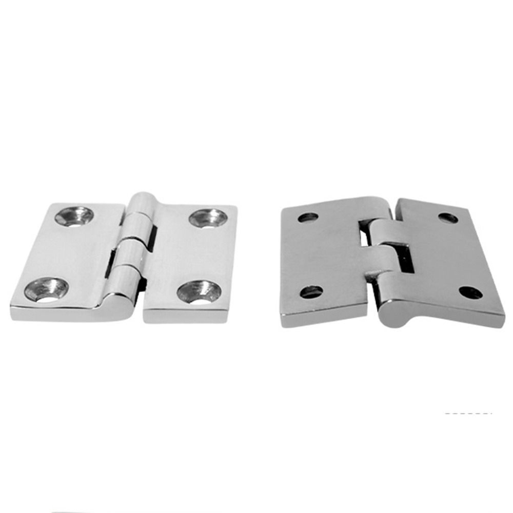 with 4 Holes Stainless Steel Butt Hinge 38/40/50mm Square Casting Hinge  For Yacht Boat Accessories
