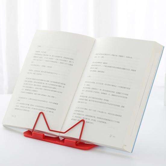Multifunctional Reading Stand for Desk Adjustable Reading Rack with Page Holder Foldable Metal Base Non-Slip Tabs Neck Pain Relief Gift for Students
