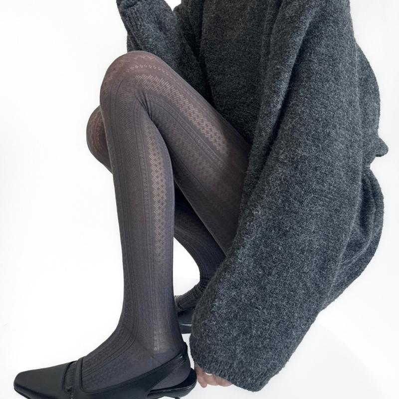 Women Cotton  Tights Long Stockings Fashion Spring Autumn Pantyhose High Elastic Female Girls Tights