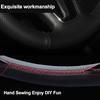 Hand Stitching Car Steering Wheel Cover Wrap for Ford F-150 F150 2026 2026 2026 F150 Lightning 2026 2026