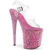 20Cm New Flash Waterproof Table Stiletto High Heels/high Heels Pole Dance Model Catwalk Shoes YKC