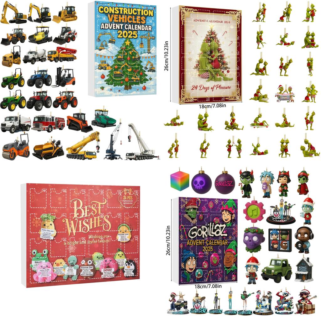 Gorilla Air Force Ballet Acrylic Tree Ornament Advent Calendar Blind Box Gift For Holiday Decor