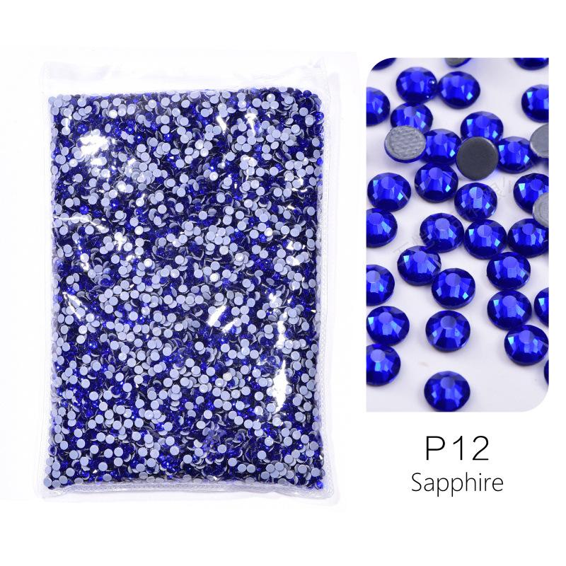 Large Packaging Uniform Glass Imitation Austrian Hot Diamond, Hot Melt Adhesive Bottom Diy Clothing Shoes And Hats Jewelry Rhinestone