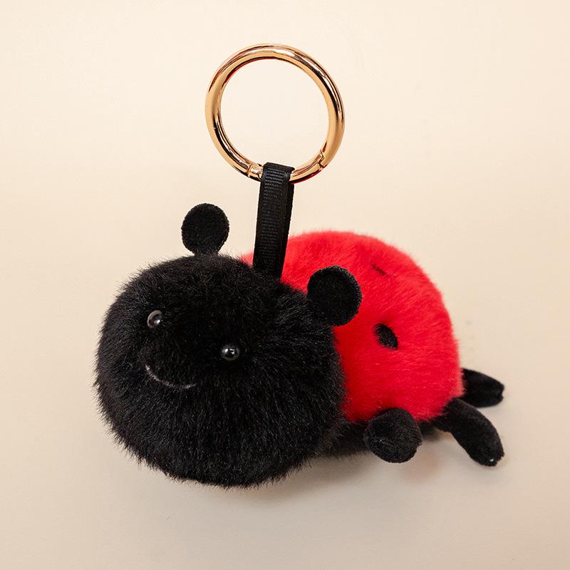 Elephant Skin Rabbit Plush Keychain: Cute Insect and Plant Series with Caterpillar and Bee Figures