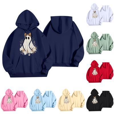 Women's Fashion Lightweight Long Sleeve Pullover With Pockets  Print Hoodie