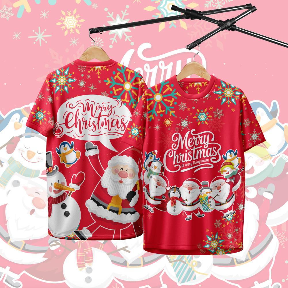 Men's Christmas 3D Printed T-shirt Short Sleeved T-shirt Casual Party Christmas Gift Fun Holiday Pattern Round Neck Top Summer Fashion Clothing