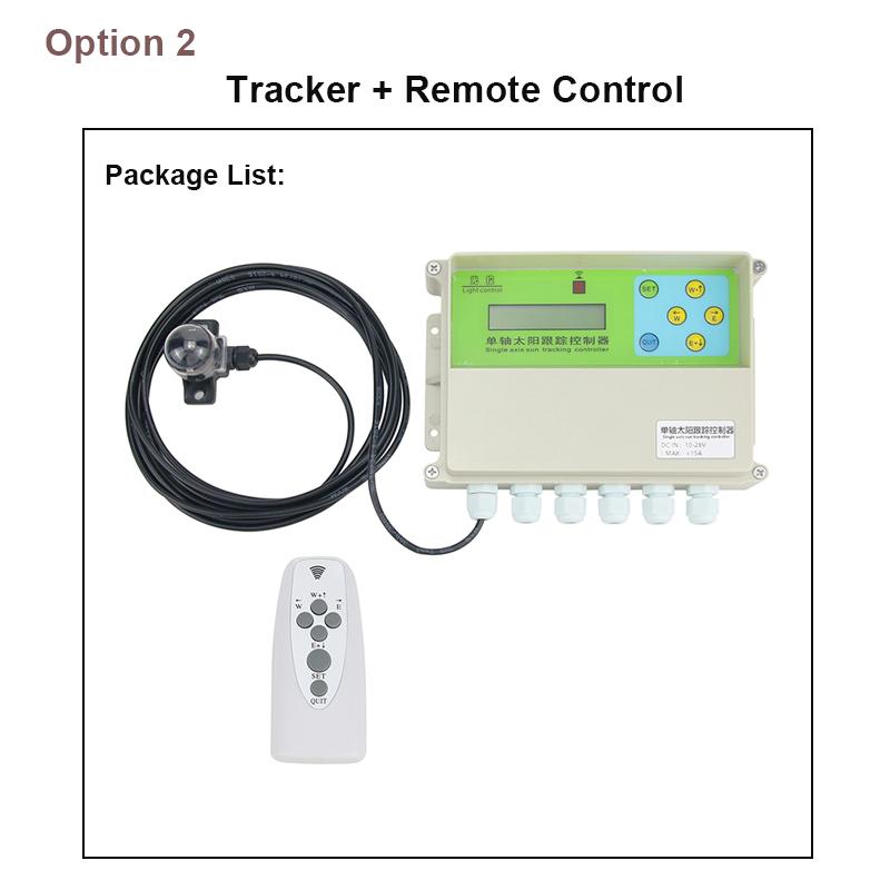 Maxgeek 12-24V XMYC-1 Single Axis Solar Tracker Controller With Optional Wind Speed Sensor Remote Control For Tracking The Sun