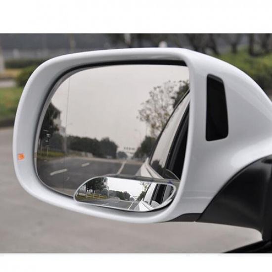 Car Rear View Side Blind Spot Mirrors 360° Wide Angle Adjustable Parking Mirror