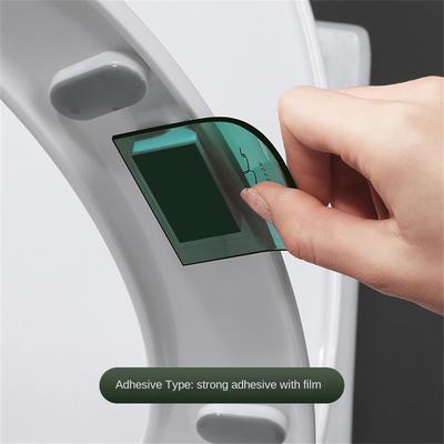 Dispositif de levage de toilettes Évitez de toucher la poignée du couvercle de la cuvette de toilettes Couvercle de toilettes de luxe léger Transparent Portable Accessoires WC