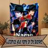Individuell personalisierte Michael Jackson Print Decke, Heimdekoration, Schlafzimmer, Sofa, Camping, Couch, Geschenke für Geburtstag Weihnachten