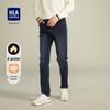 HLA Men's Fleece-Lined Straight-Fit Jeans