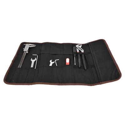 S8 Multifunction Pouch Holder Roll Up Storage Bag for Handle Repairing Tool(black)