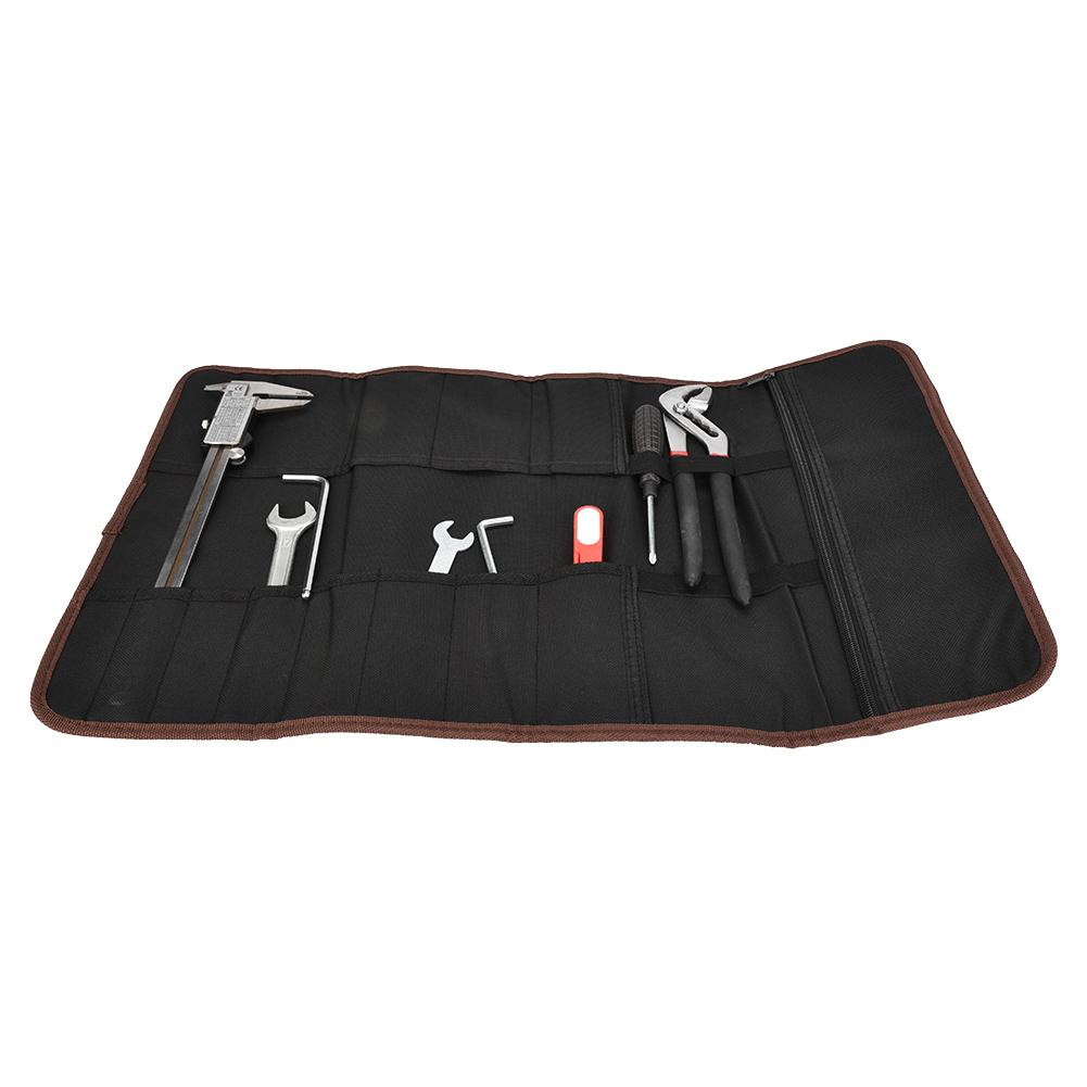 

S8 Multifunction Pouch Holder Roll up Storage Bag for Handle Repairing Tool(black)