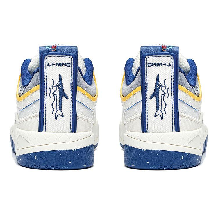 Li Ning CF Su Yu 3 Lightweight High Resilience Shock Absorption Wear Resistant Low Top Sports Casual Shoes Men Sneakers White Blue AGLT197-1