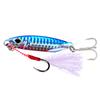 30g 65mm Artificial Baits Metal Sequins Iron Plate Wobbler Rotating Bait Long Cast Fishing Lure for Saltwater Freshwater