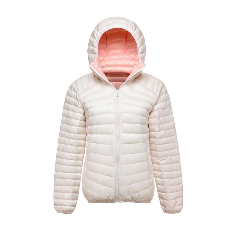 2024 Lightweight Reversible Hooded Down Jacket for Women - Plus Size