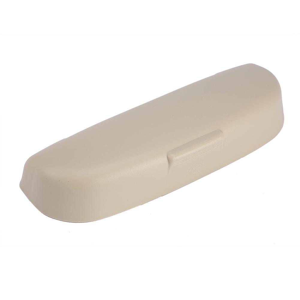 Portable Beige Car Auto Interior Sunglasses Storage Case Holder Stand Box
