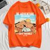 Be Adventure Desert Safe Travels Print Mens T-Shirt Cotton Summer T Shirts Sport Loose Short Sleeve O-Neck Clothes