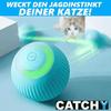CATCHY Elektryczna zabawka dla kota Interaktywna automatycznie tocząca się piłka do zabawy