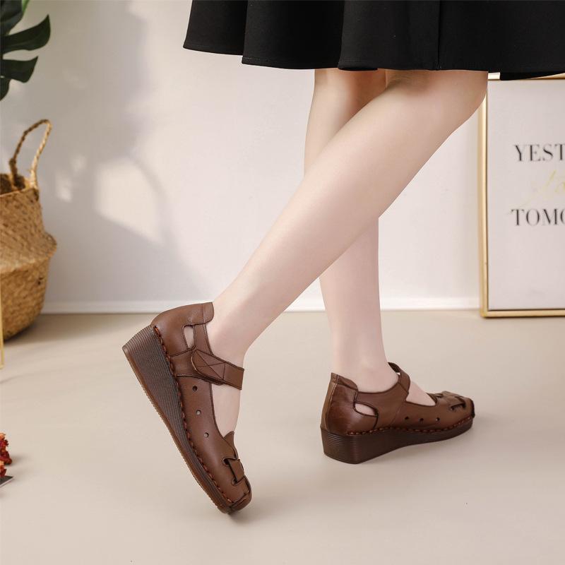 Retro Odinės Rankų darbo Platforminiai Šokių Sandalai Moterims (Pavasaris Vasara)