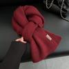 Romantic Solid Color High End New Small Scarf for Women in Winter Korean Atmosphere Student with Wool Scarf for Men