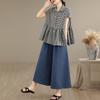 Short Sleeve Oversized Vintage Plaid Shirts & Blouses for Blouse Casual Loose Summer Tops Women Button Up Shirt