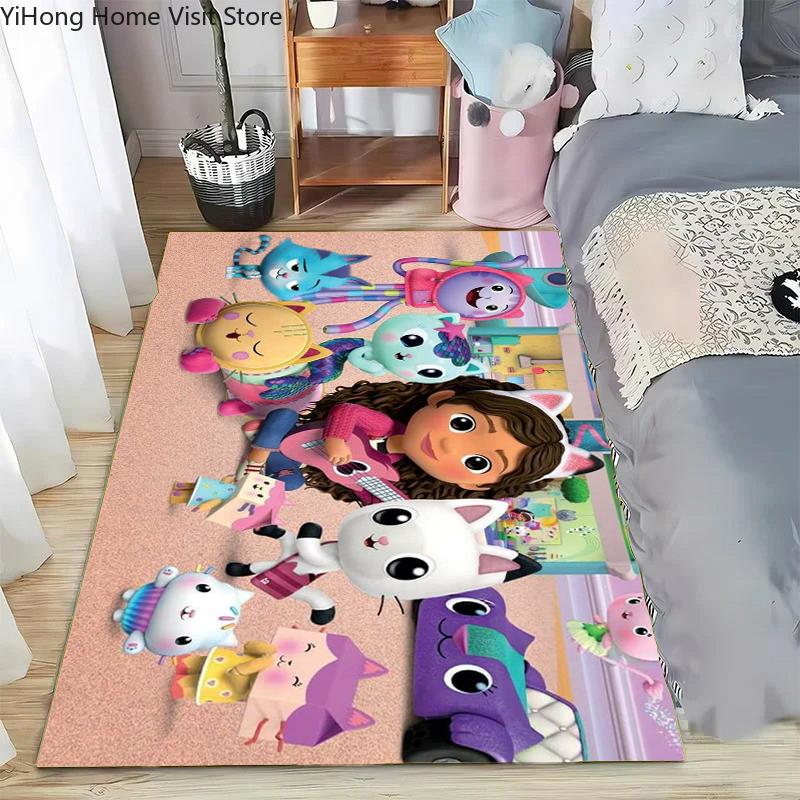 15 Size disney Cartoon-Gabby Dollhouse Carpet Rug for Living Room Bedroom Home Sofa Decoration Kid Area Rug Non-slip Floor Mat