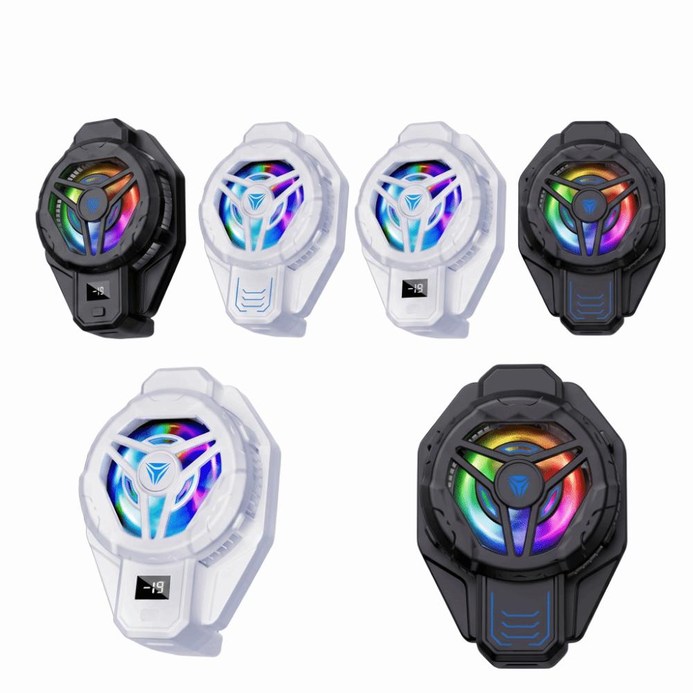 Back-Clip Mobile Phone Cooler 2 in 1 Mobile Phone Cooling Fan Phone Game Cooler Live Broadcast
