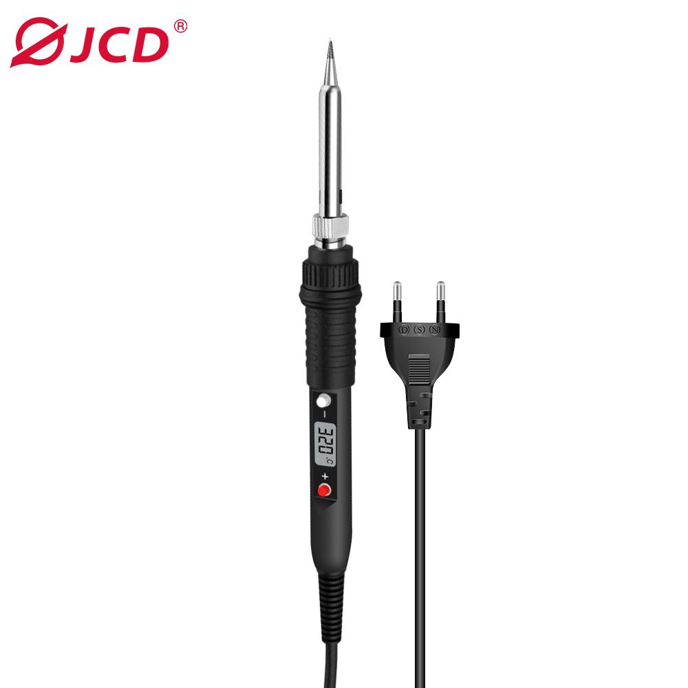 JCD 80W Soldering Iron Sponge Professional Tin Electric Bread Adjustable Temperature 220V Lead-free Welding Repair Tools