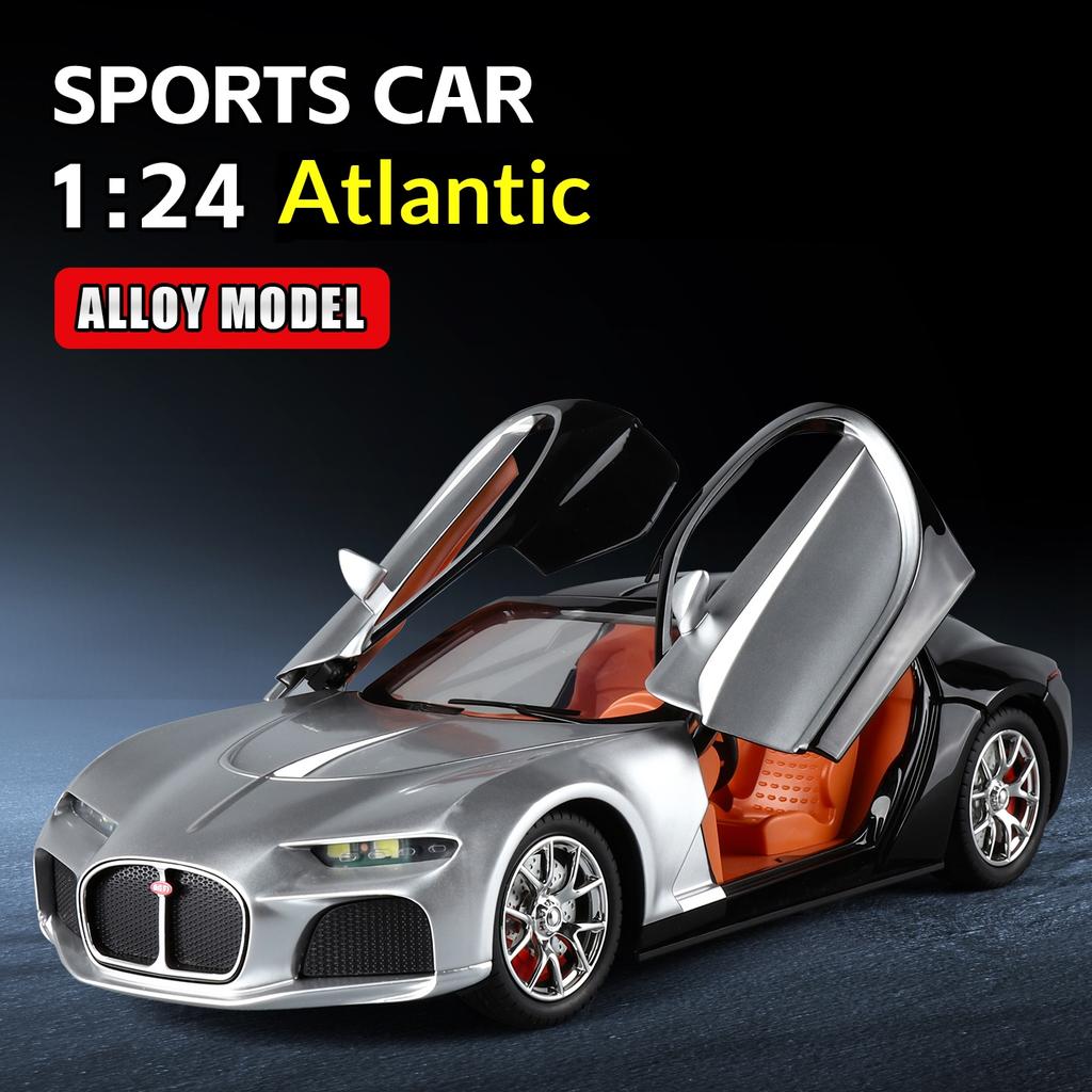 1:24 Bugatti Atlantic car model alloy die-cast sports car model car boy toy car boy gift decoration collection ornaments