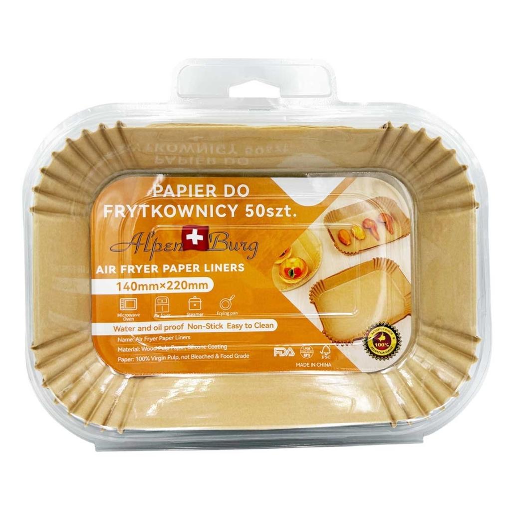 PAPER INSERT FOR FRYER RECTANGULAR 22x14cm 50pcs ALPENBURG