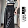 Ice Silk Wide-leg Pants Women's Summer Thin High-end Drape Narrow Version Straight Acetate Satin Pants