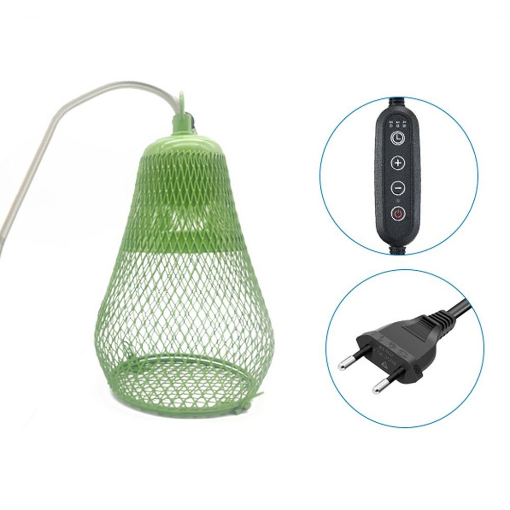 

Керамический нагреватель Рептилия Тепловой плафон Двойной клетка Защитный от ожогов плафон Аквариум Style 12