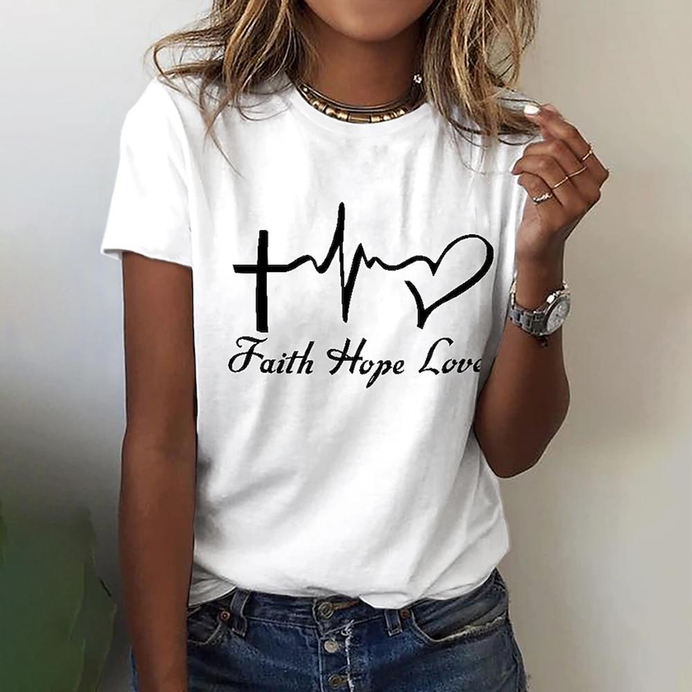 Fashion Letter 3D Printed Women's Short Sleeve T-Shirts New Casual T-Shirt Top Summer Loose Tops Tees Female Clothing Oversized