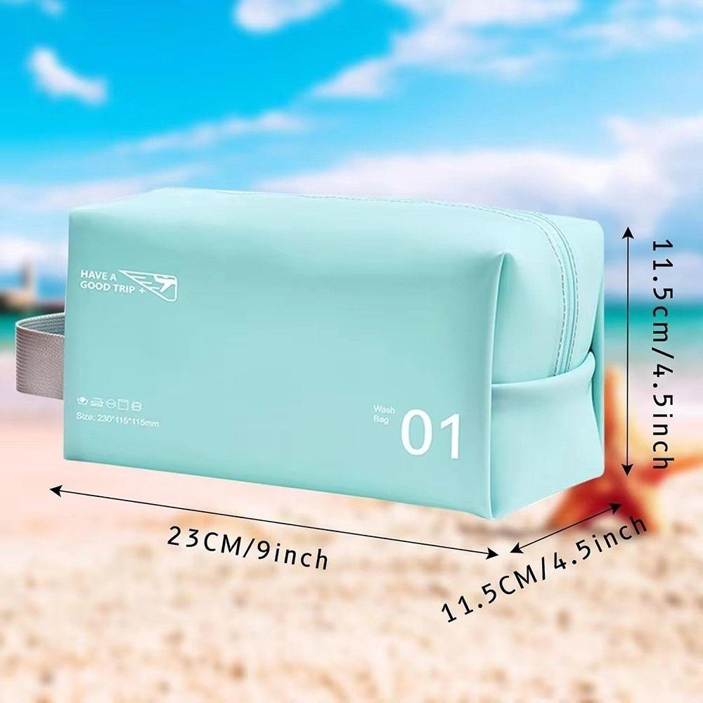 New PVC Travel Toiletry Bag Waterproof Zipper Closure Makeup Bag Large Capacity Cosmetic Bag for Women & Men