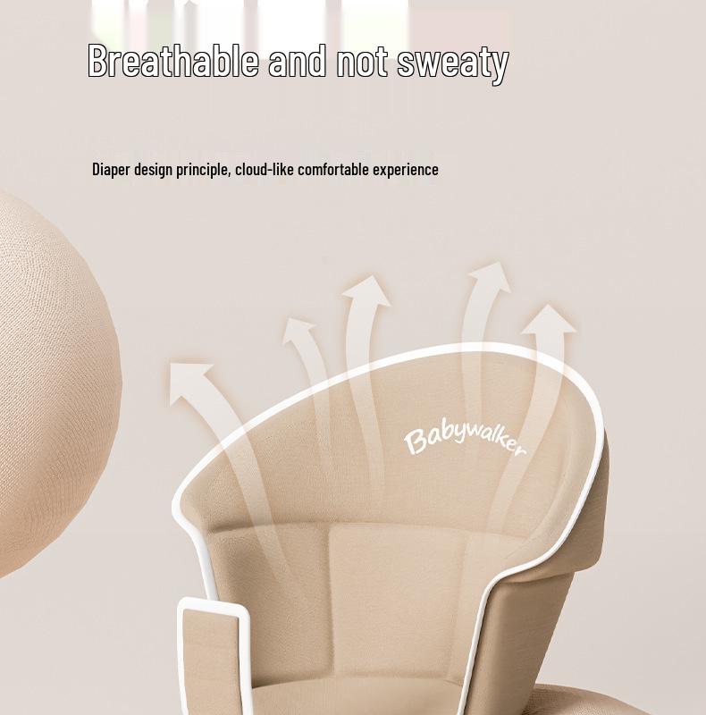 Lightweight, Anti-Rollover, Multifunctional Baby Walker for Safe Walking