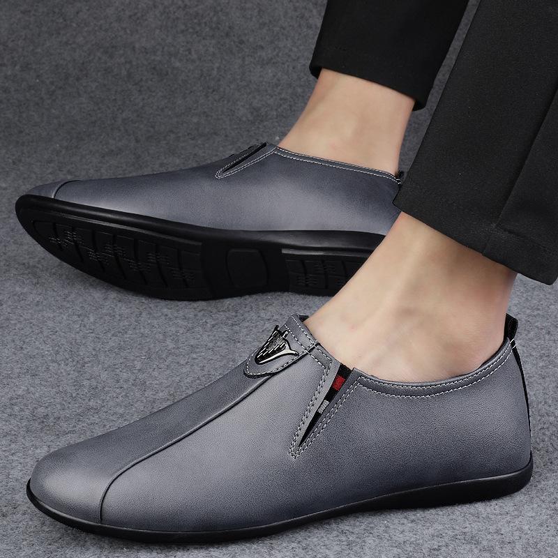 Summer new light luxury daily simple soft comfortable casual leather shoes