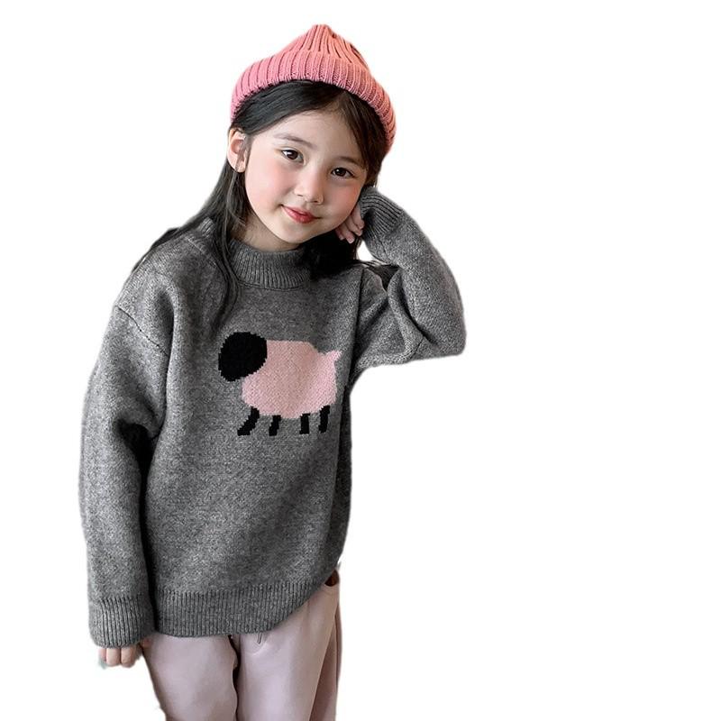 Girls' 2023 Trendy Knitted Sweater - Thickened Winter Base Top