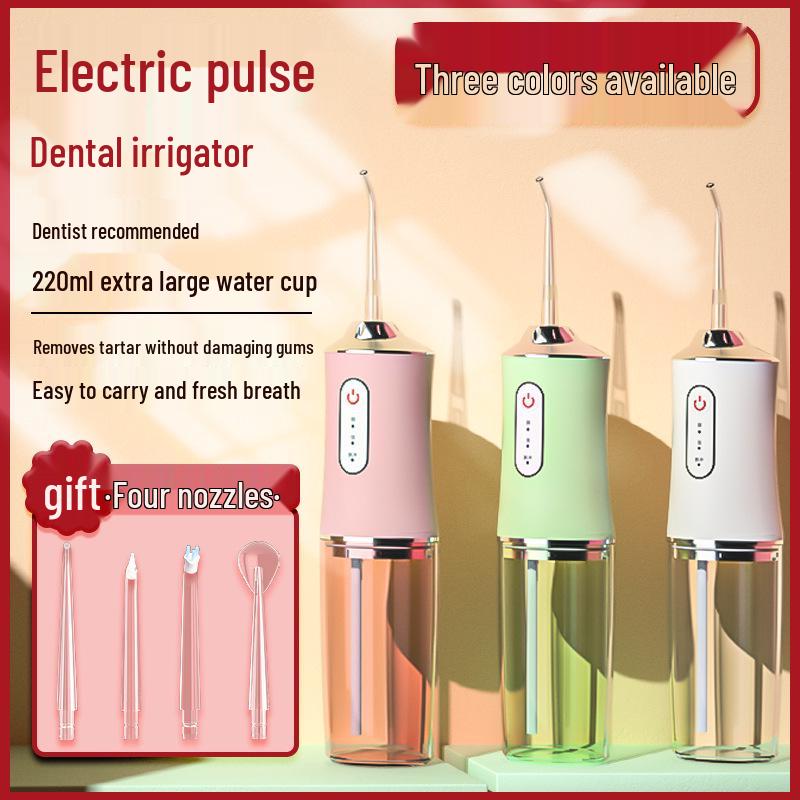 Portable Electric Oral Irrigator: Home Water Flosser for Teeth Cleaning and Gap Spraying