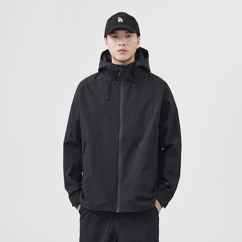 Mountain Outdoor Waterproof Quick-Drying Contrasting Jacket Men'S Loose Casual Men'S Splicing Design Jacket Top