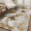 3D Floral Printing Carpet Luxurious Decoration Living Room Sofa Area Rugs for Bedroom Cloakroom Washable Soft Non-slip Floor Mat