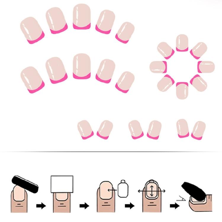 Paznokcie doczepiane Kleje do paznokci na paznokieć Krótkie migdałowe Paznokcie sztuczne dla kobiet, Akrylowe paznokcie sztuczne Naturalne Pełne krycie Paznokcie sztuczne Prezenty