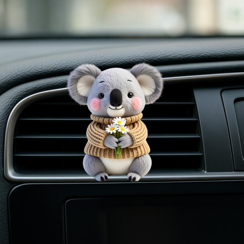 2D Acrylic Perfume Diffuser Car Air Freshener Clip Car Air Conditioning Vent Decoration Car Interior Aromatherapy Clip