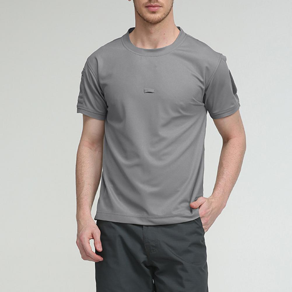 Tactical T-Shirts Men Sport Outdoor Military Tee Quick Dry Short Sleeve Shirt Hiking Hunting Army Combat Men Clothing Breathable